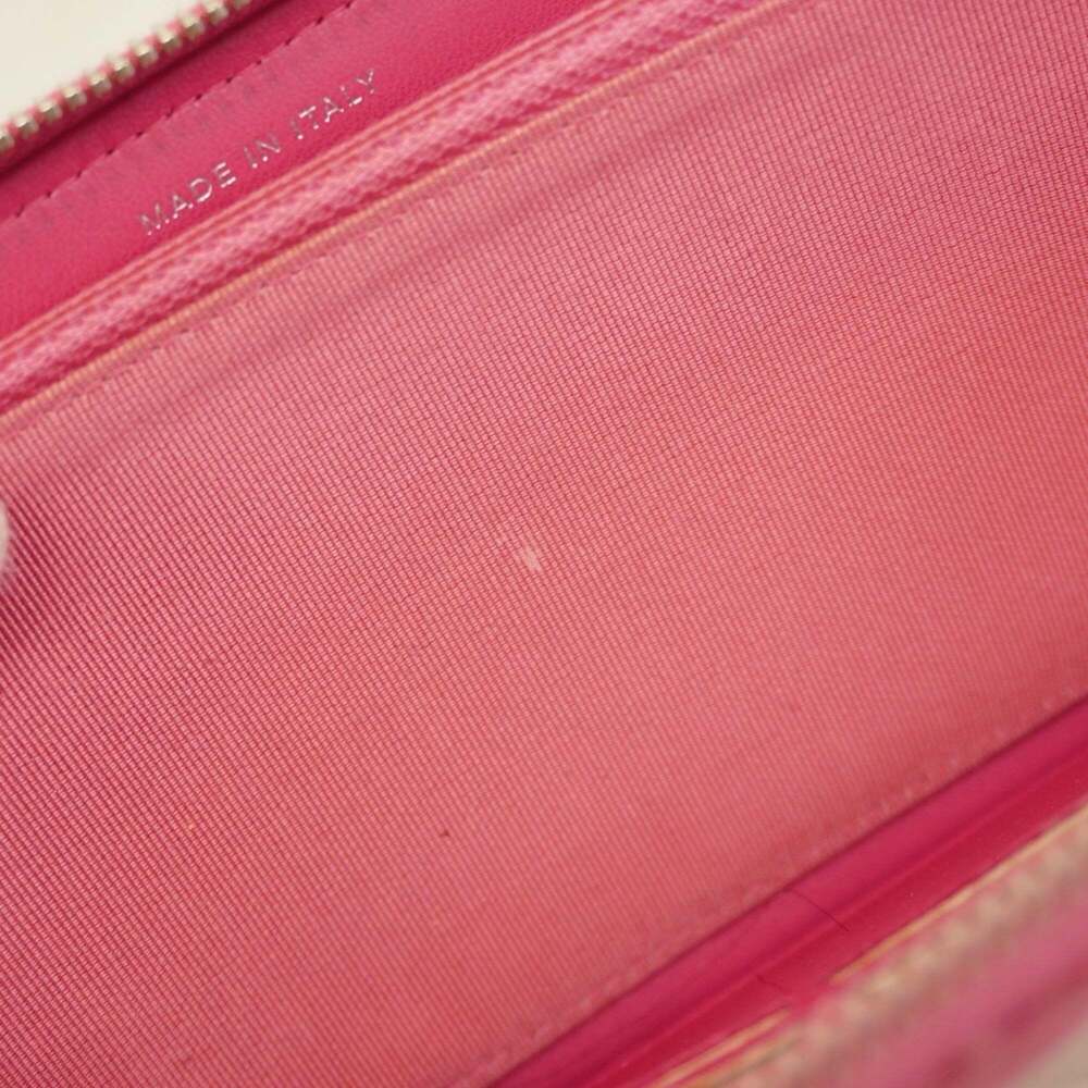 CHANEL Authentic Pink Lambskin Leather Wallet - Picture 10 of 11